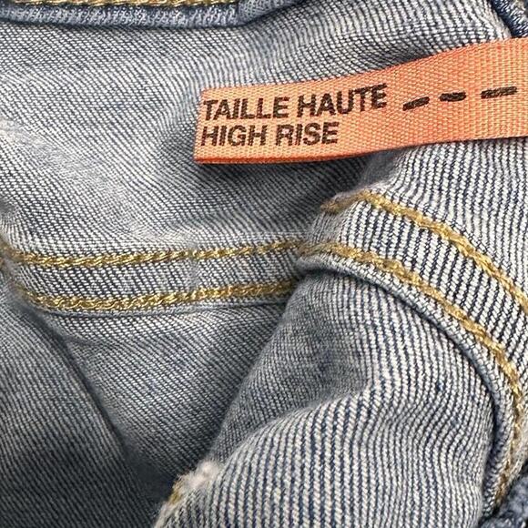 Garage Taille Haute High Rise Mini Denim Shorts Size 11 - Picture 6 of 6